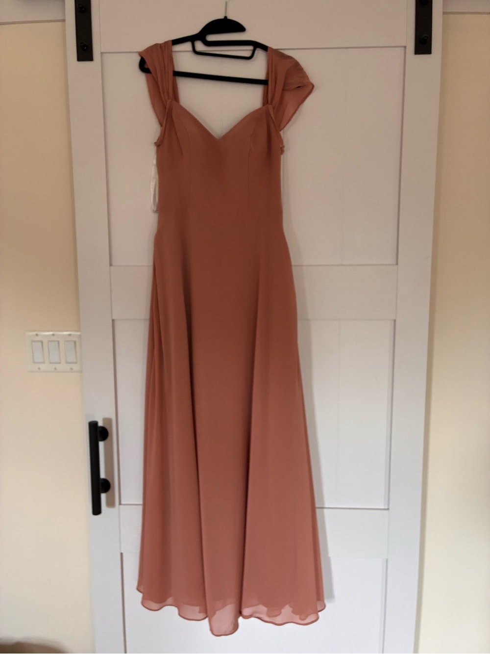Azazie Blush Mauve Floor-Length Chiffon Gown